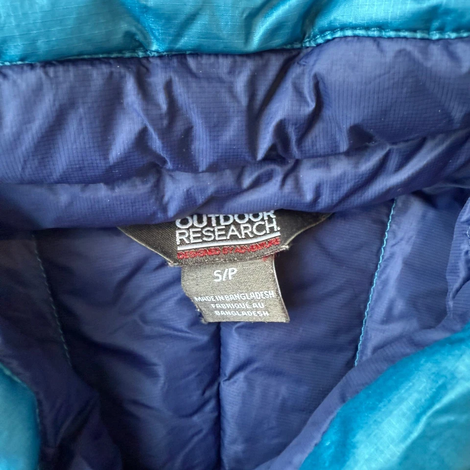 Jaqueta masculina Outdoor Research hélio azul tamanho pequeno - Imagem 2 de 4