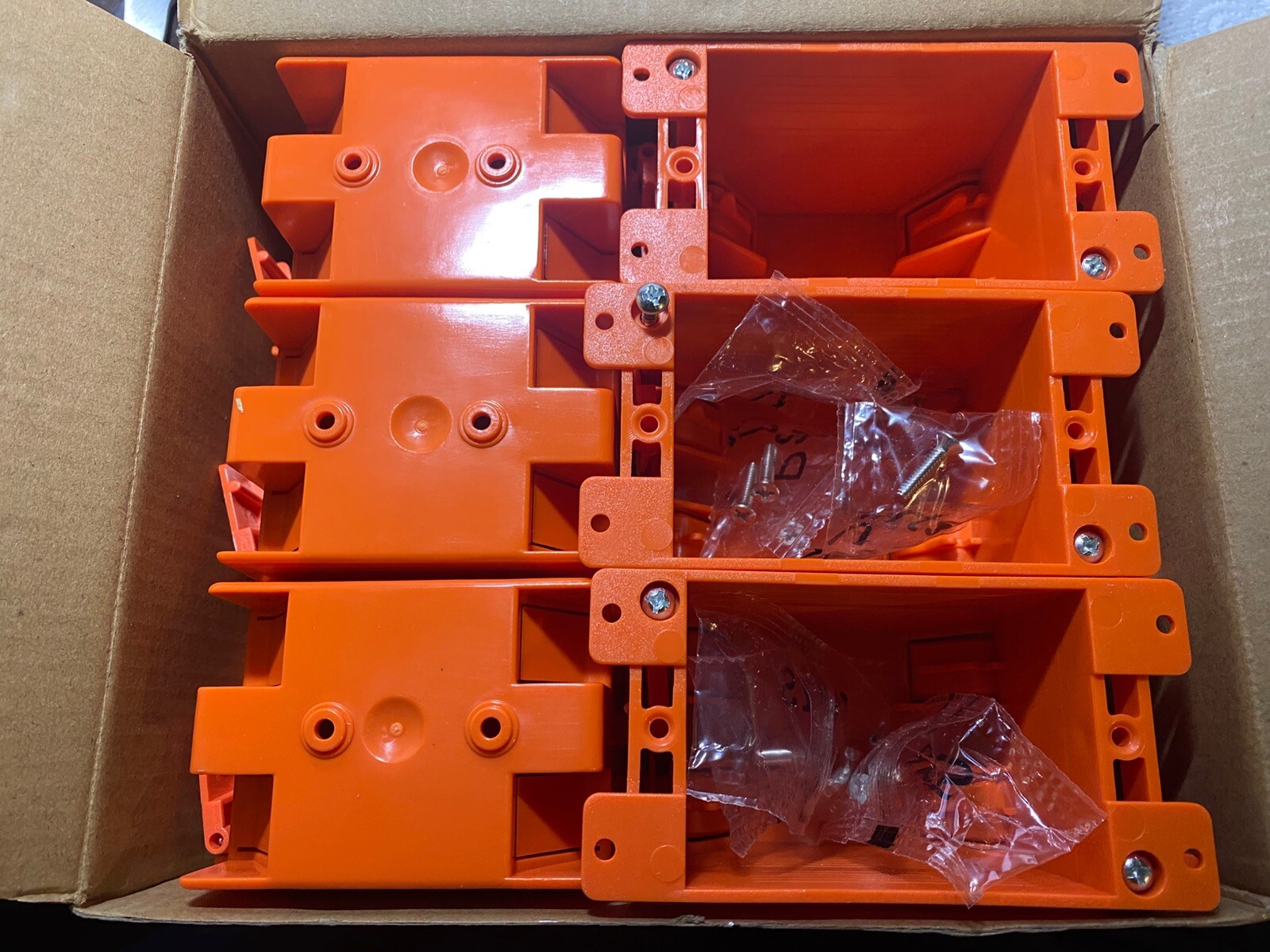 6 Pack CLOUDY BAY Single Gang Electrical Outlet Box14 Cubic Inch Junction Box