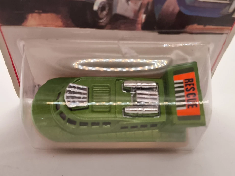 RESCUE HOVERCRAFT GRÜN MATCHBOX SUPERFAST No.2 ENGLAND VON 1972 TOP IN OVP BOX - Bild 2 von 3