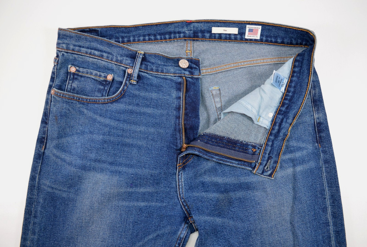NOEND Slim Denim Blue Jeans Men's 36 Inseam 31" View 6