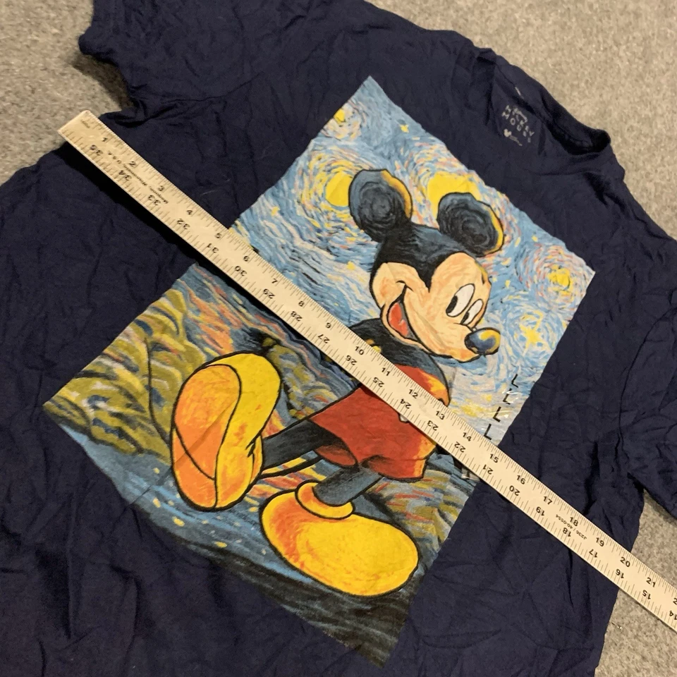Camisa Parques Disney Adulto Grande Walt Disney World Azul Sólido Mickey Mouse Foto 4 de 4
