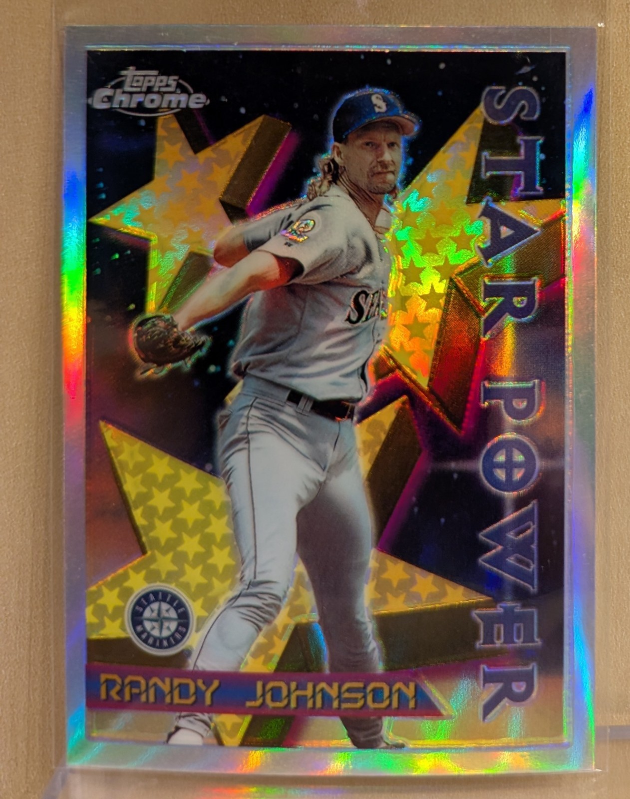 1996 1st FIRST Topps Chrome REFRACTOR #84 Randy Johnson RARE ICONIC PARALLEL