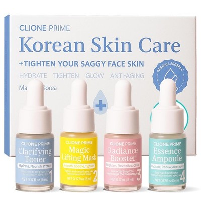 Korean Anti-Aging Skin Care Set - Lifting, Firming & Hydration Essence, Mask