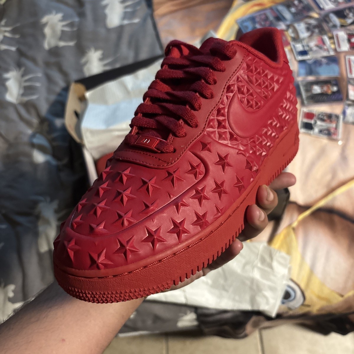 スニーカー AIR FORCE 1 LV8 VT INDEPENDENCE DAY Men 9.0US Nike Air Force 1 Lv8 Vt Independent Day Red Sneaker