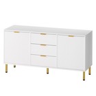 Levede Buffet Sideboard Pantry Cupboard Cabinet Storage Shelves 3 Drawer 2 Door