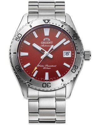Orient RA-AC0Q09R30B Armbanduhr Mako 40 Automatik 40mm 3ATM Herren Rot Silber