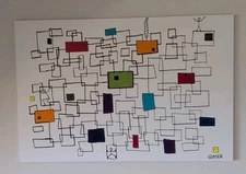 "Cornicubicle" Abstract Painting Original Hand Painted Acrylic On Canvas