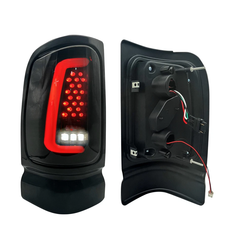 Sequential LED Tail Lights Brake Lamps For Dodge 94-01 Ram 1500 02 Ram 2500 3500 Foto 4 de 4