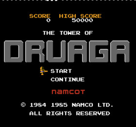 Tower Of Druaga Namco pre-owned Nintendo Famicom NES Tested