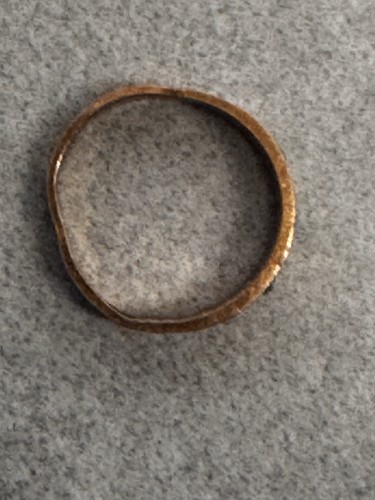 Anello Starburst bambino metallo rame antico E6 con pietre blu e bianche - Foto 7 di 8