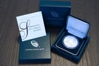 U.S. Mint Presidential - Martin Van Buren - 1oz Silver Medal Box & COA (S808)