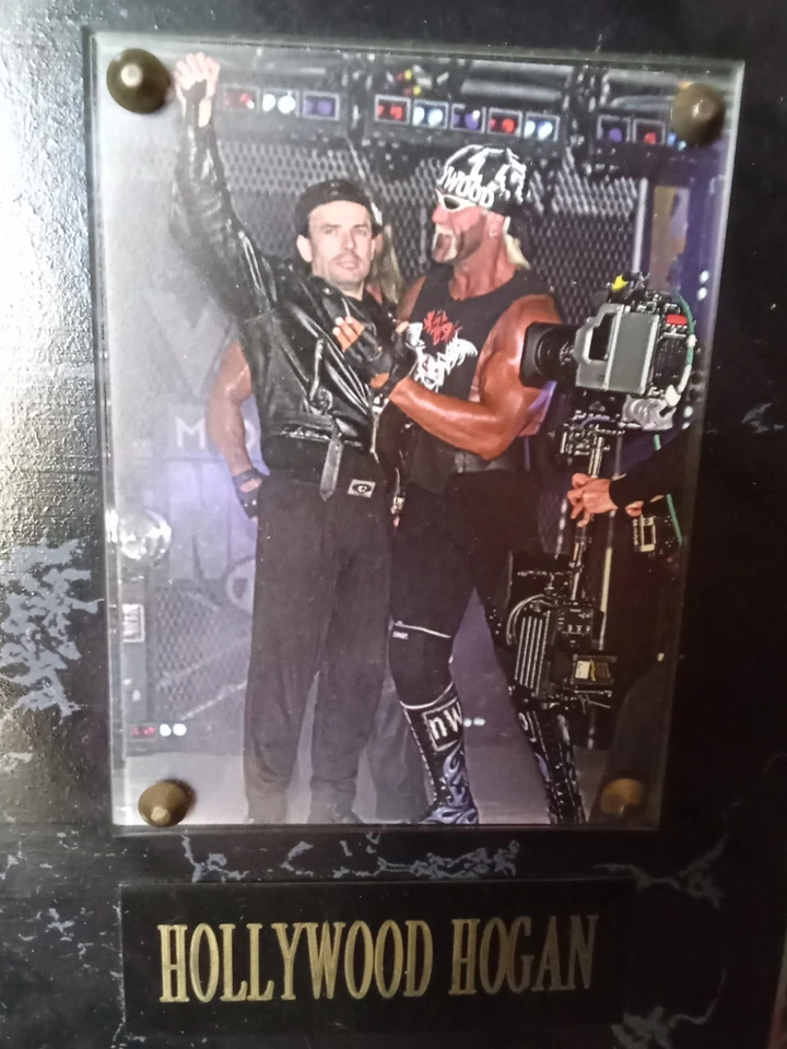 Hulk Hogan Autographed WCW Hollywood Hogan Plaque Rare NWO Wrestling Memorabilia - Image 4 of 4