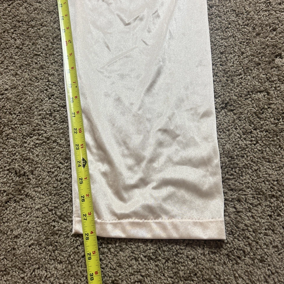 Calça pijama vintage OLGA náilon L pêssego trad esposa roupa íntima glamour regência - Imagem 4 de 4