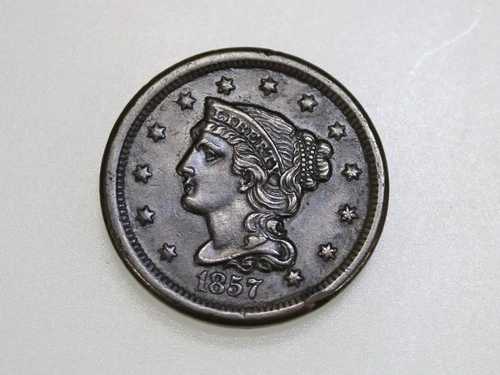 1857-P Large Cent — photo from the most recent tracked eBay sale