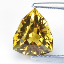 3.03Cts Sparkling Natural Citrine 10.4x9x7mm Fancy Cut Loose Brazil Gemstone-VDO