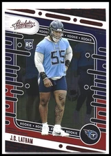 2024 Panini Absolute #107 J.C. Latham Red and Blue
