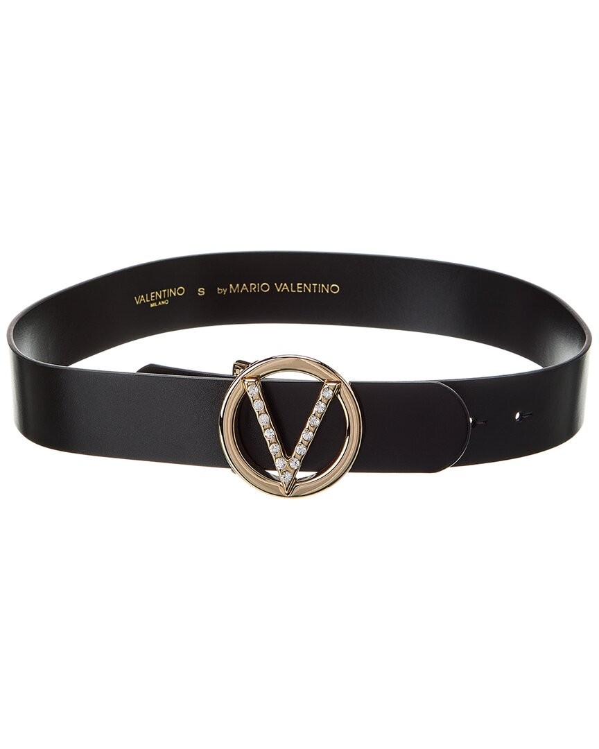 Valentino By Mario Valentino Кожаный ремень Giusy Preciosa Женский черный Xl 21090₽