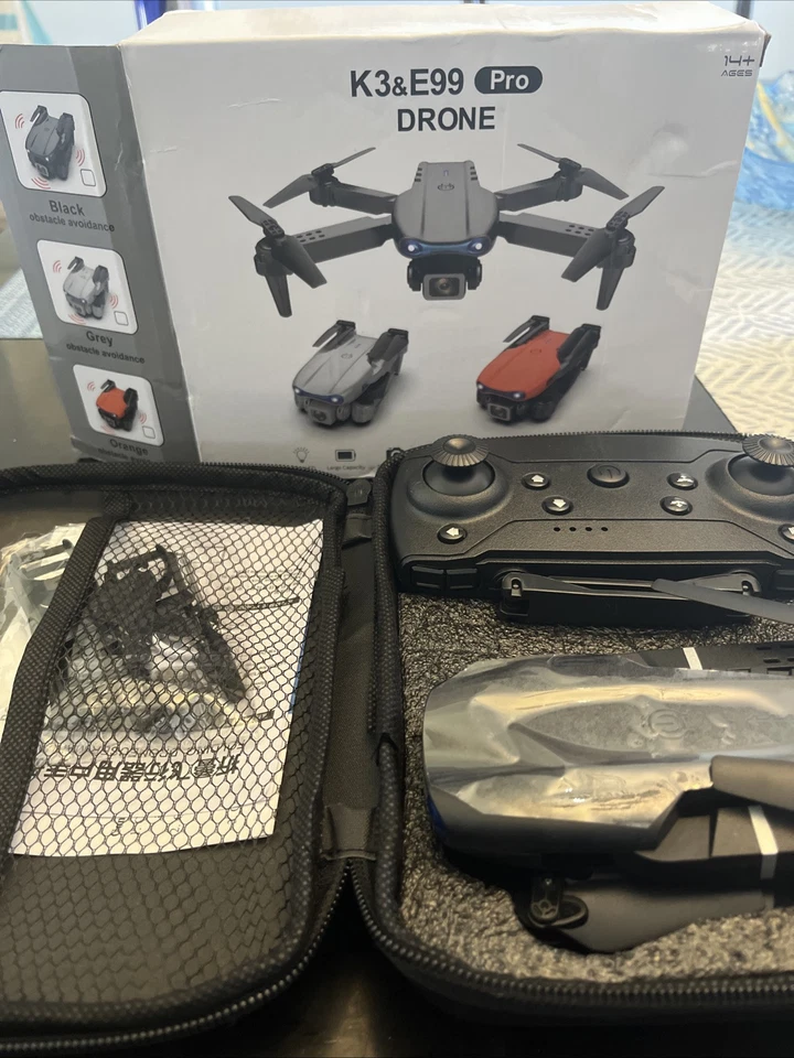 E99 K3 Pro Drone | HD 4K Camera Double Folding RC Quadcopter. New - Image 2 of 4