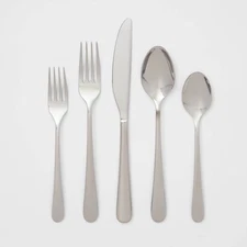 20pc Harrington Flatware Set Silver - Threshold