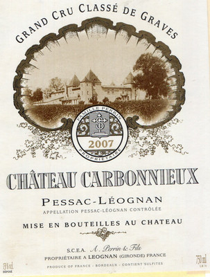 PESSAC LEOGNAN GCC CHATEAU CARBONNIEUX 2007 75 CL §31/01/26§