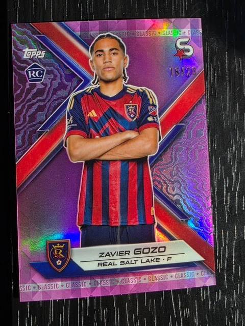 zavier gozo 2024 Topps MLS superstars pink /20 rookie real salt lake usmnt