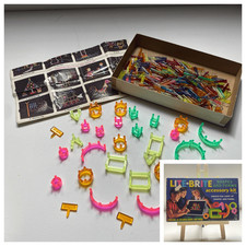 Vintage Lite-Brite Shapes  Forms Accessory Kit Hasbro 36pc w Box Missing 1 