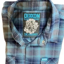 Large Dixxon The Maverick Plaid Flannel Shirt Excellent Used