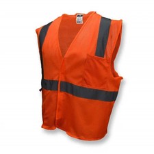 Safety Vest Class 2 Fluorescent Orange Xlarge Each