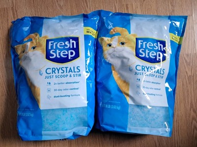 (2) Fresh Step Crystals Premium Scented Cat Litter - 8lb (16lb total)