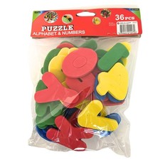 Alphabet and Number Puzzle: 36 Pack