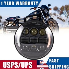 Led Headlight High Low Beam Drl Lights For Harley-davidson Dyna 1983-2017