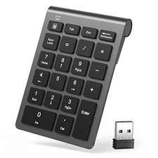 Number Pad, Wireless Numeric Keypad 22 Keys Portable Keyboard Extensions with