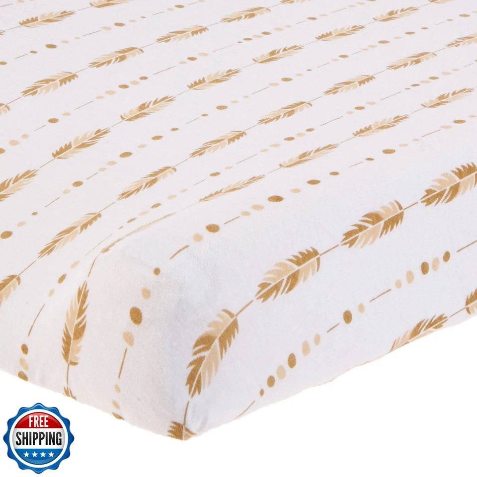 Paquete de 2 estampados 100 % algodón tejido ajuste American Baby Company Foto 3 de 4