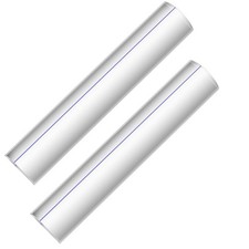 Chunful 2 Pcs 2X Magnifying Ruler Bar for Reading, 6 Inch Line Magnifier Blue