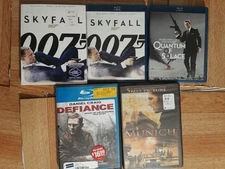 Daniel Craig lot 007 Skyfall QUANTUM SOLACE Defiance Bluray Munich DVD 