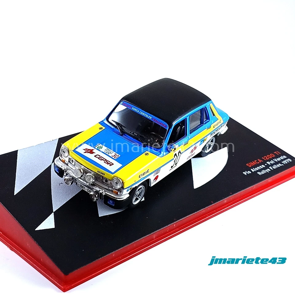 Simca 1200 TI #30 P. Alonso - P. Varela Fallas 1979 1:43 - Immagine 3 di 4