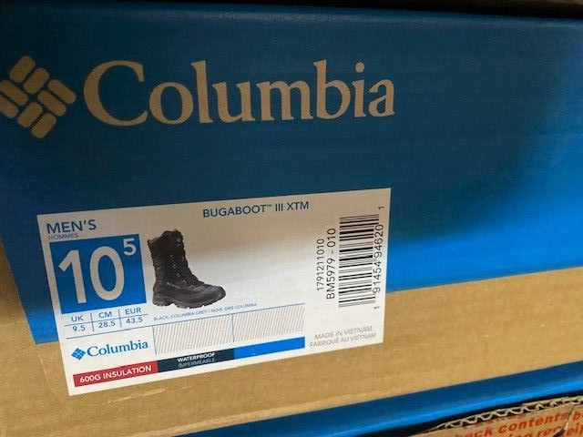 Columbia Bugaboot III XTM Winter Boots - Mens, Black, Waterp