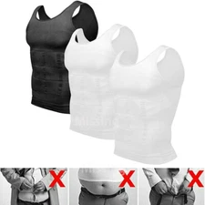 Men's Compression Vest Gynecomastia Tank Top Slimming Belly Chest Body Shaper
