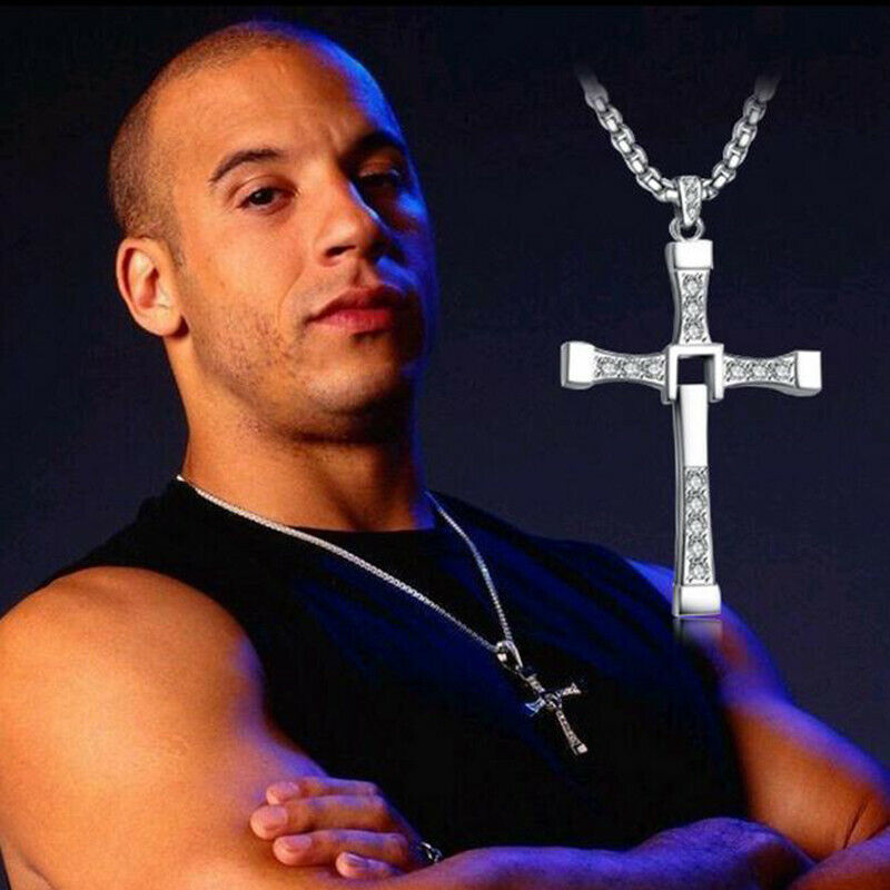 20x HALSKETTE KREUZ KETTE Vin Diesel Dominic Toretto Anhänger Fast and Furious