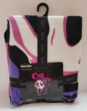 Scream Ghost Face Ghostface Call Me Throw Blanket 45 x 60" Halloween Bioworld