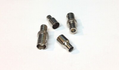 (10) BNC Female Jack to QMA Female Jack Adapter Nickel Plated Brass 50ohm