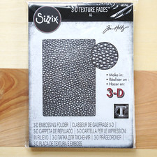 Tim Holtz Sizzix 3D Texture Fades - Embossing Folder - Cracked Leather 665766