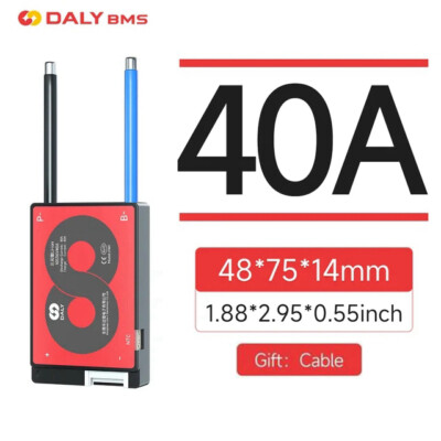 Daly BMS 3S-16S 12V-60V 15A-60A Li-ion LiFePo4 BMS Common Port w/Balance+NTC AEU