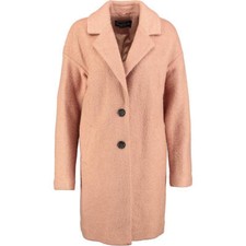 Cocoon 100% Wool Coat By Covent Garden, London, Bnwt Peach Boucle Uk16 Us12 It48