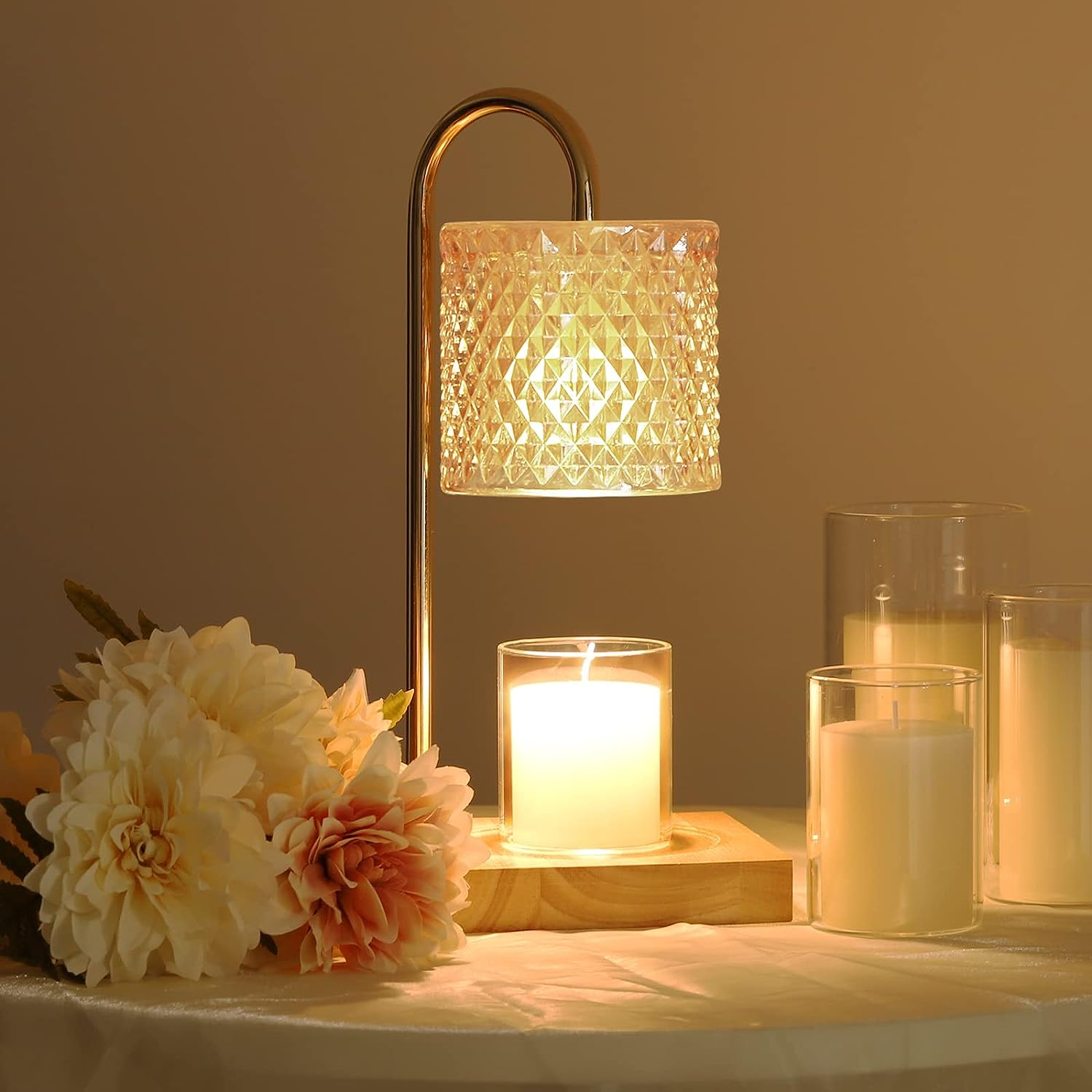 Candle Warmer Lamp with 7-Level Dimmer & Timer-image