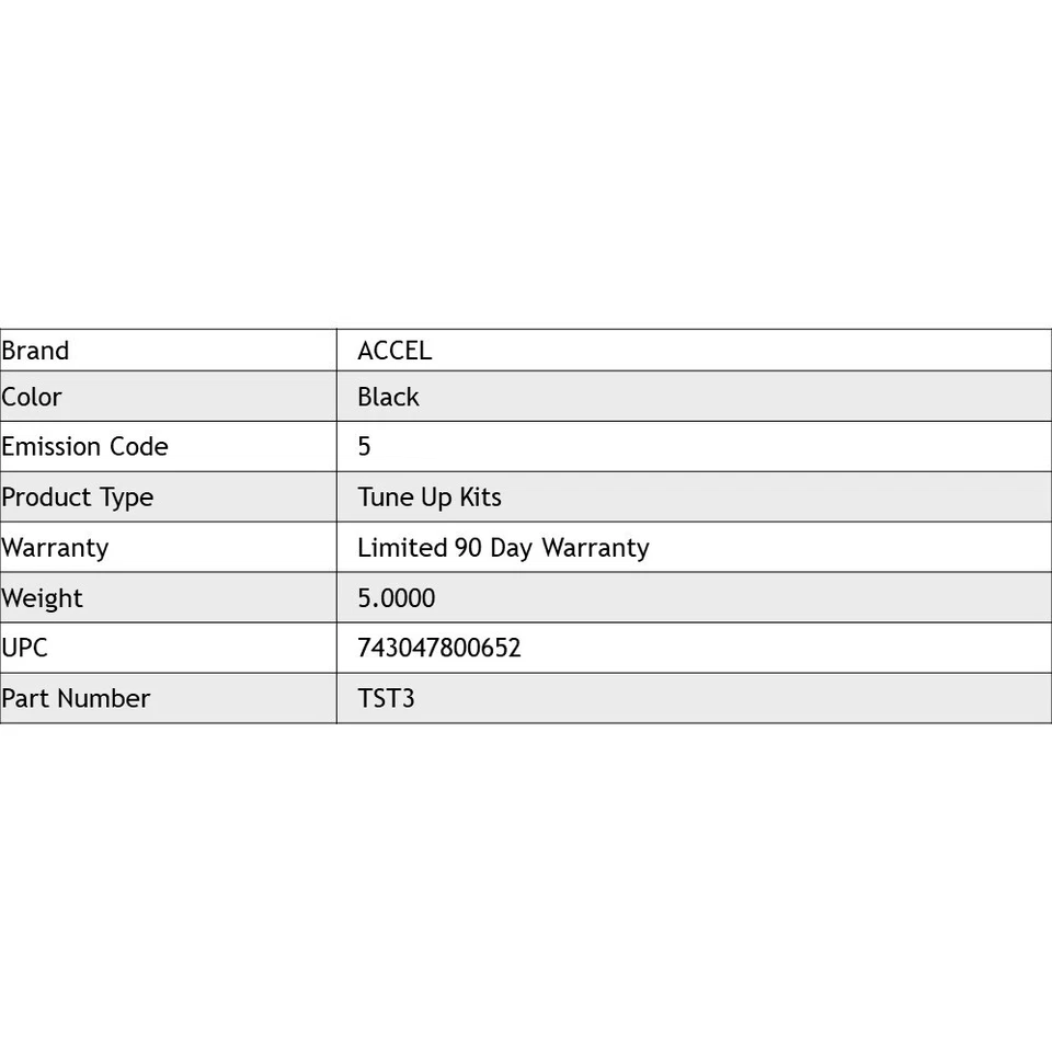 Kit de afinación Accel Super (capa, rotor y cables centrales) para motores Vortec Gm Truck V8 Foto 4 de 4