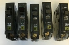 SQUARE D QO120 CIRCUIT BREAKER 20A 10KA  LOTOF5  