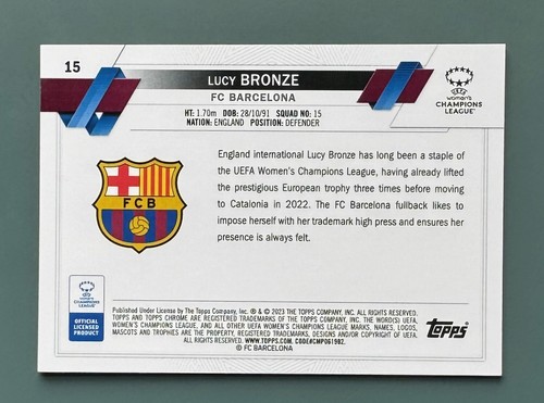 2022-23 topps chrome women's uefa base w variant and inserts Pick you card(s) - Picture 61 of 437