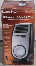 Lasko 1500W Motion Heat Plus Ceramic Space Heater CC23155 Remote Black
