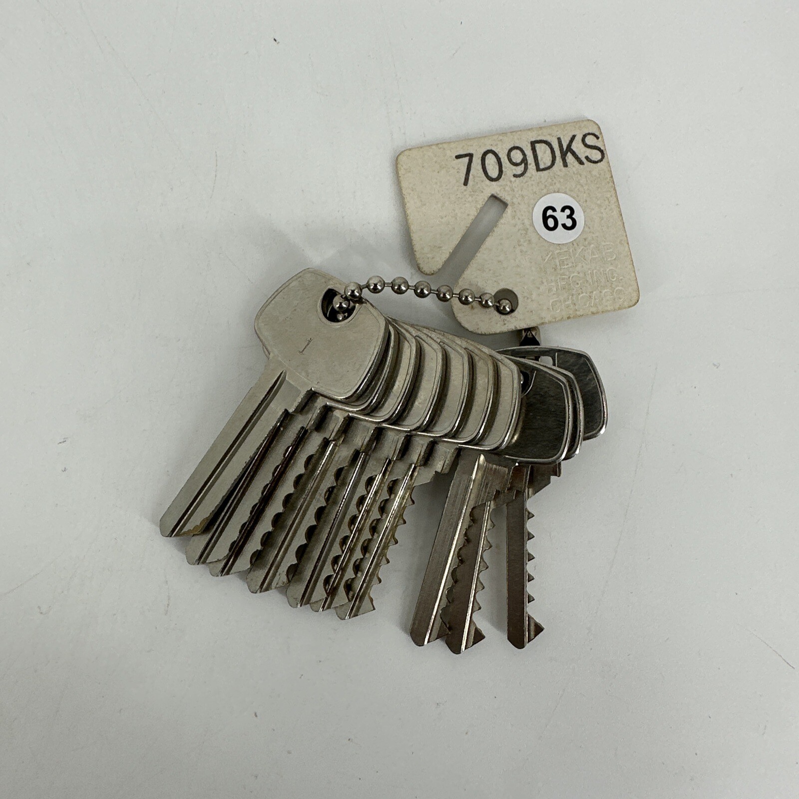 SET OF 10 HPL 709DKS Lock Guide Master Key Set #0-9 | eBay